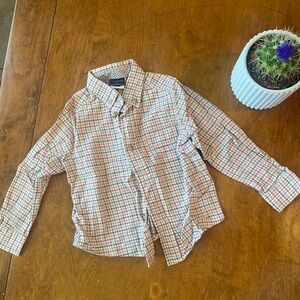 T.F. Laurence Boys 4T Plaid Button Down Shirt Long Sleeve Multicolor Dress Shirt